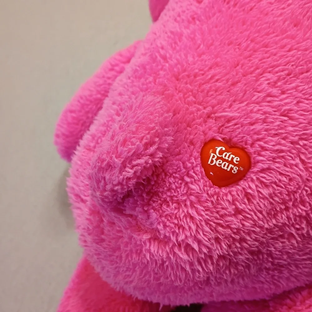 Care‎ Bears Cheer Bear Plush 2018 Pink Rainbow 19" Long - Picture 5 of 8